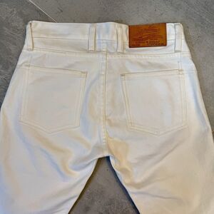 3sixteen x Self Edge 577BSP Slim Tapered Jeans – White – Size 28 x 34